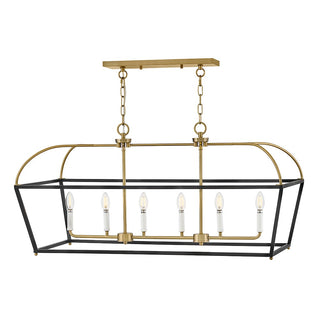 Lark - 84275BK-LCB - LED Linear Chandelier - Tate - Black