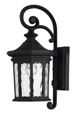 Raley Medium Wall Mount Lantern in Museum Black