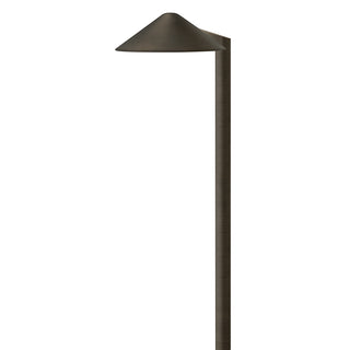 Hardy Island Path Light 12V Round Side Mount LED Path Light in Brass Satin Black