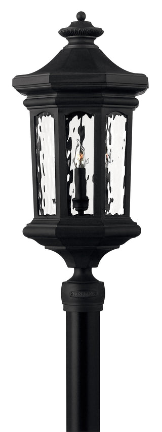 Raley Large Post Mount Lantern in Museum Black