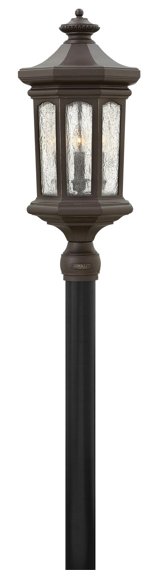 Raley Large Post Mount Lantern in Oil Rubbed Bronze