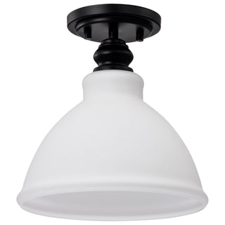 Nuvo Lighting - 60-8025 - One Light Semi Flush Mount - Russel - Matte Black