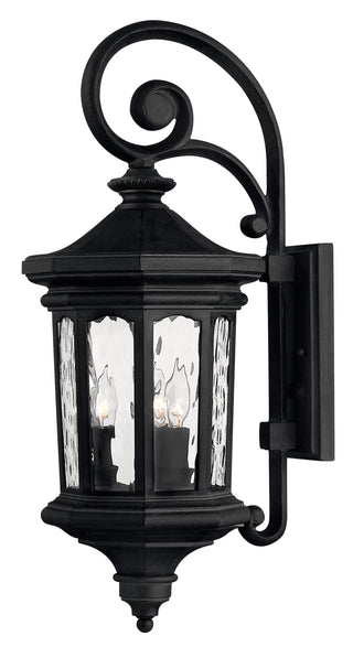 Raley Large Wall Mount Lantern in Museum Black