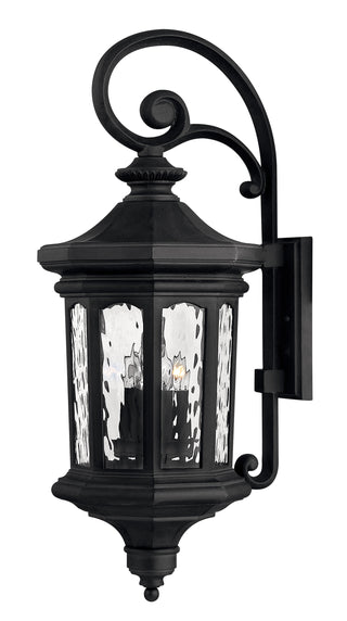 Raley Large wall Mount Lantern in Museum Black