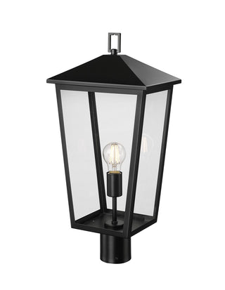 Millennium - 198301-PBK - One Light Outdoor Post Lantern - Munger - Powder Coated Black