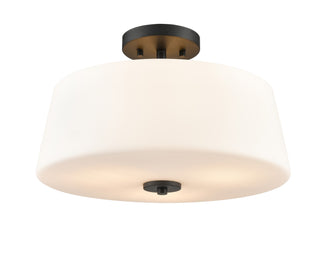 Millennium - 214103-MB - Three Light Semi-Flush Mount - Laphia - Matte Black