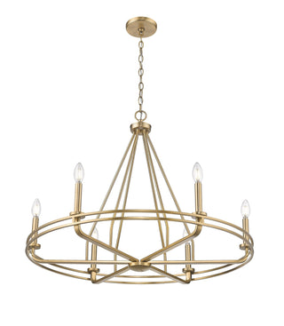 Millennium - 21606-VB - Six Light Chandelier - Jody - Vintage Brass