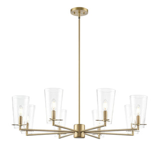 Millennium - 217008-VB - Eight Light Chandelier - Maccan - Vintage Brass