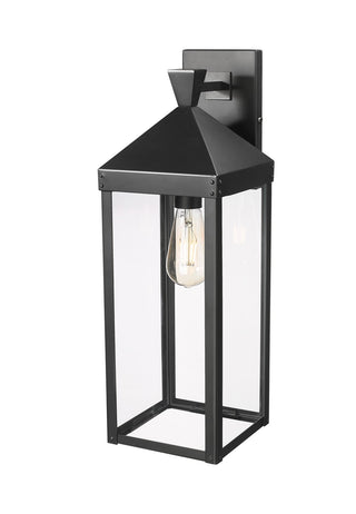 Millennium - 22921-PBK - One Light Outdoor Wall Sconce - Yates - Powder Coated Black