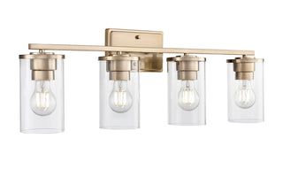 Millennium - 2704-MG - Four Light Vanity - Verlana - Modern Gold