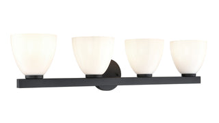 Millennium - 49004-MB - Four Light Vanity - Apria - Matte Black