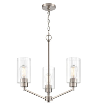 Millennium - 9513-BN - Three Light Chandelier - Beverlly - Brushed Nickel