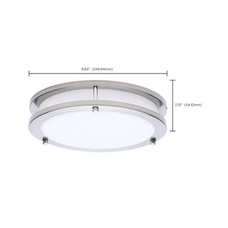 Glamour LED Flush Mount in Brushed Nickel