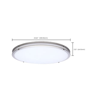 Glamour LED Flush Mount in Brushed Nickel