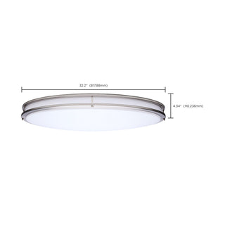 Glamour LED Flush Mount in Brushed Nickel