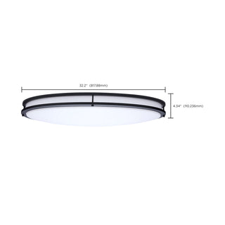 Glamour LED Flush Mount in Black