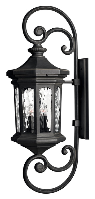 Raley Double XL Wall Mount Lantern in Museum Black