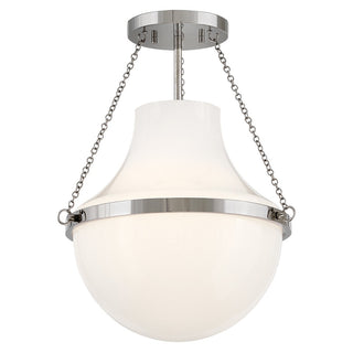 Hinkley - 46891PN - LED Semi-Flush Mount - Collins - Polished Nickel