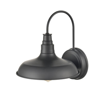 1-Light Outdoor Wall Sconce Powder Coated Black