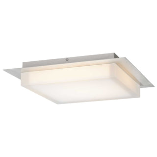 Alteck - AFM0015-3CCT-W-BSS - LED Flush Mount - Foursquare - Brushed Stainless Steel