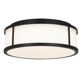 Alteck - AFM0023-3CCT-W-BK - LED Flush Mount - Panel Round - Sand Black