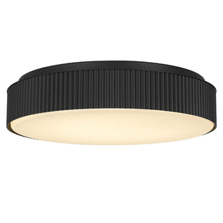 Alteck - AFM0065-5CCT-W-BK - LED Flush Mount - CHANNEL - Sand Black