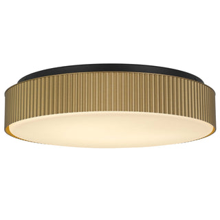 Alteck - AFM0065-5CCT-W-BK/PB - LED Flush Mount - CHANNEL - Sand Black