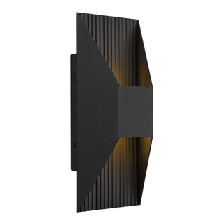 Alteck - AW0009-3CCT-W-BK - LED Wall Sconce - Ribbed - Sand Black