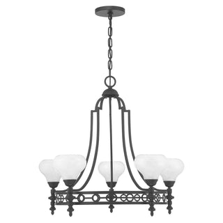 Savoy House - 1-1606-5-89 - Five Light Chandelier - Allston - Matte Black