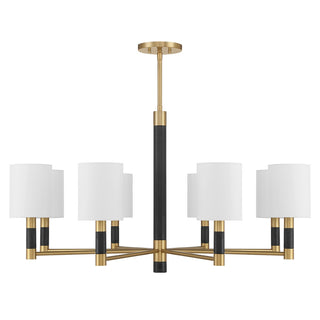 Savoy House - 1-4605-8-322 - Eight Light Chandelier - Conrad - Warm Brass