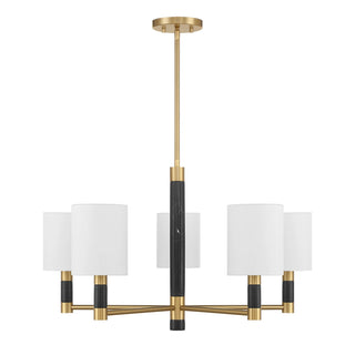 Savoy House - 1-4606-5-322 - Five Light Chandelier - Conrad - Warm Brass