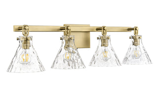 Millennium - 20004-VB - Four Light Vanity - Barlon - Vintage Brass