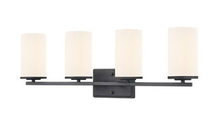 Millennium - 2704WG-MB - Four Light Vanity - Verlana - Matte Black