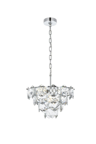 Elegant Lighting - 1050D16C - Six Light Chandelier - Adaline - Chrome and Clear