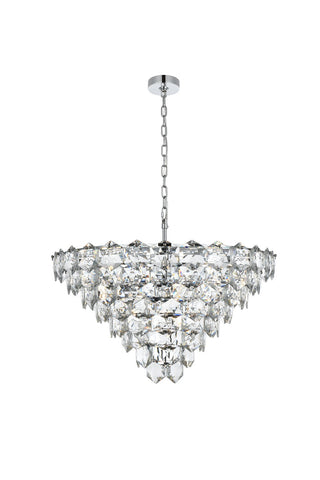 Elegant Lighting - 1050D32C - 15 Light Chandelier - Adaline - Chrome and Clear