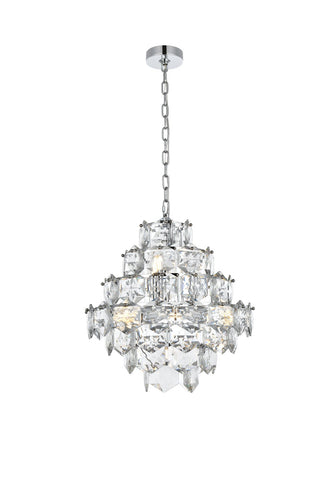 Elegant Lighting - 1050G20C - 11 Light Chandelier - Adaline - Chrome and Clear