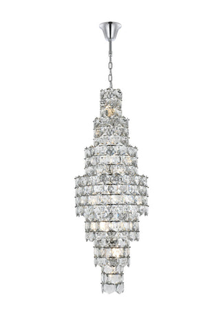 Elegant Lighting - 1050SR24C - 26 Light Chandelier - Adaline - Chrome and Clear