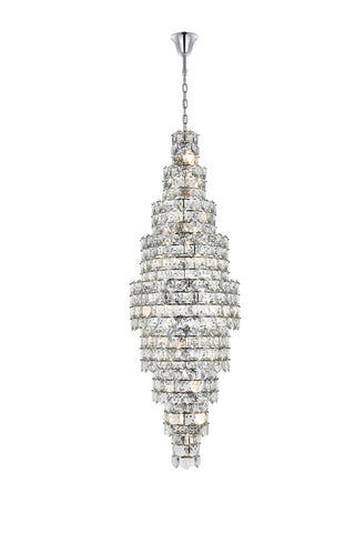 Elegant Lighting - 1050SR30C - 41 Light Chandelier - Adaline - Chrome and Clear