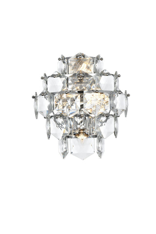 Elegant Lighting - 1050W15C - Four Light Wall Sconce - Adaline - Chrome and Clear