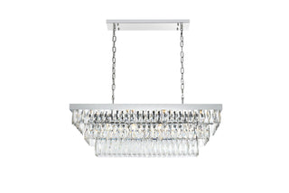 Elegant Lighting - 1060G36C - 12 Light Chandelier - Josephine - Chrome and Clear