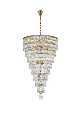 Elegant Lighting - 1060SR41SG - 61 Light Chandelier - Josephine - Satin Gold and Clear