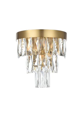 Elegant Lighting - 1060W10SG - Two Light Wall Sconce - Josephine - Satin Gold and Clear