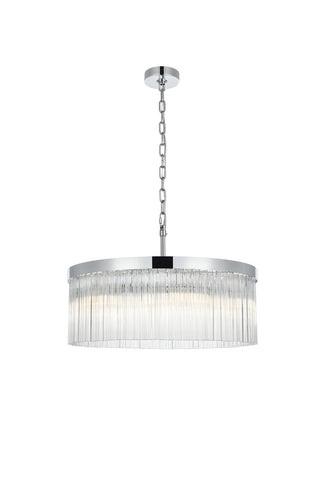 Elegant Lighting - 1070D24C - Six Light Chandelier - Harlow - Chrome and Clear
