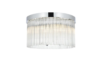 Elegant Lighting - 1070F16C - Four Light Flush Mount - Harlow - Chrome and Clear