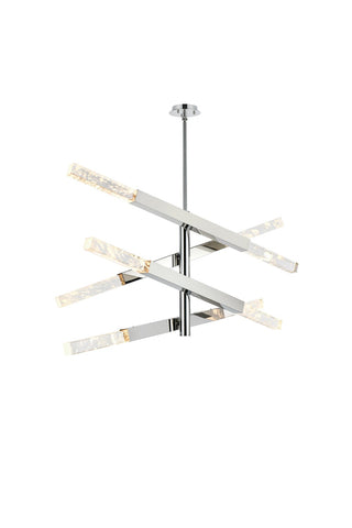 Elegant Lighting - 2085L4C - Eight Light Pendant - Ari - Chrome and Clear