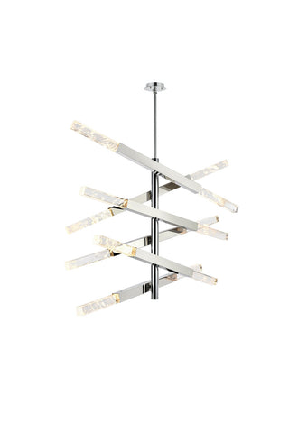 Elegant Lighting - 2085L6C - 12 Light Pendant - Ari - Chrome and Clear