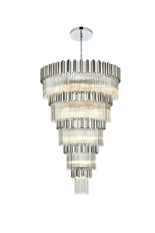 Elegant Lighting - 3400GR48C - 39 Light Chandelier - Willow - Chrome and Clear