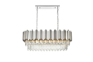 Elegant Lighting - 3401G36C - Nine Light Chandelier - Willow - Chrome and Clear