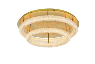 Elegant Lighting - 3800F33L2SG - LED Flush Mount - Bowen - Satin Gold