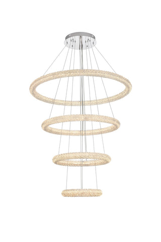 Elegant Lighting - 3800G41C - LED Chandelier - Bowen - Chrome